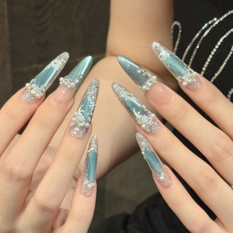 Light Blue Nails