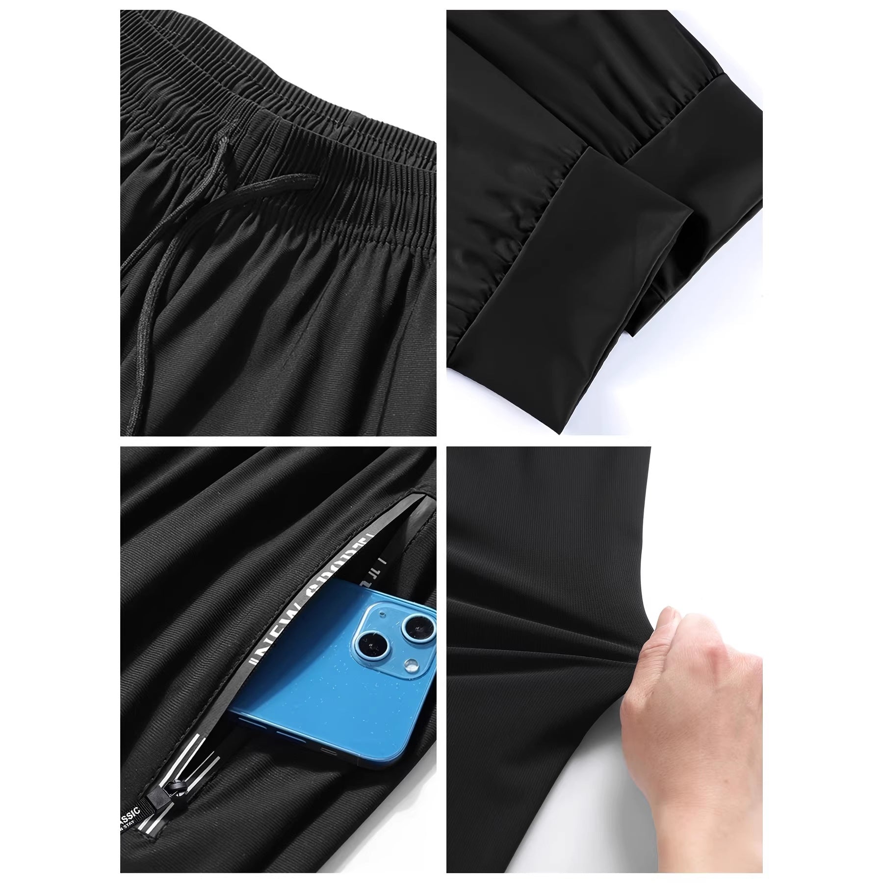 Mens High-Elastic, Quick-Drying Summer Sports And Fitness Pants For Europe And America