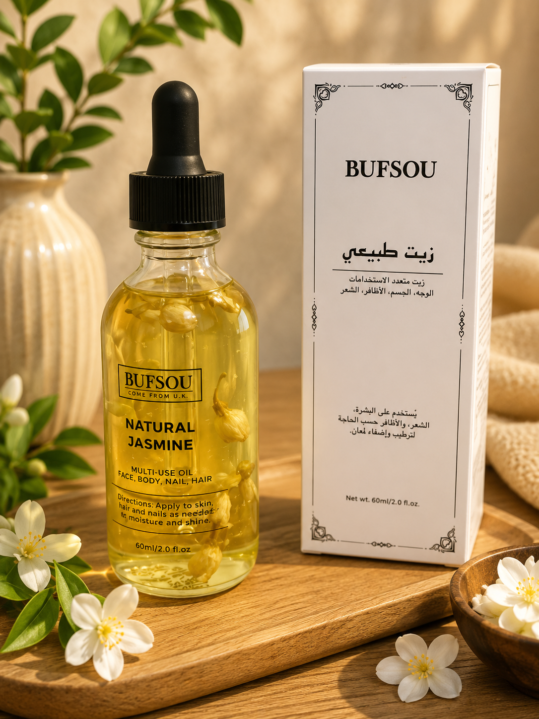 Natural Jasmine Oil by BUFSOU
