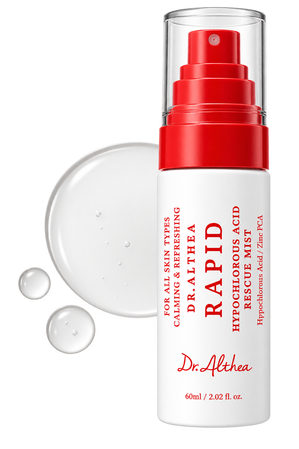 Dr. Althea Rapid Hypochlorous Acid Rescue Mist – 60ml