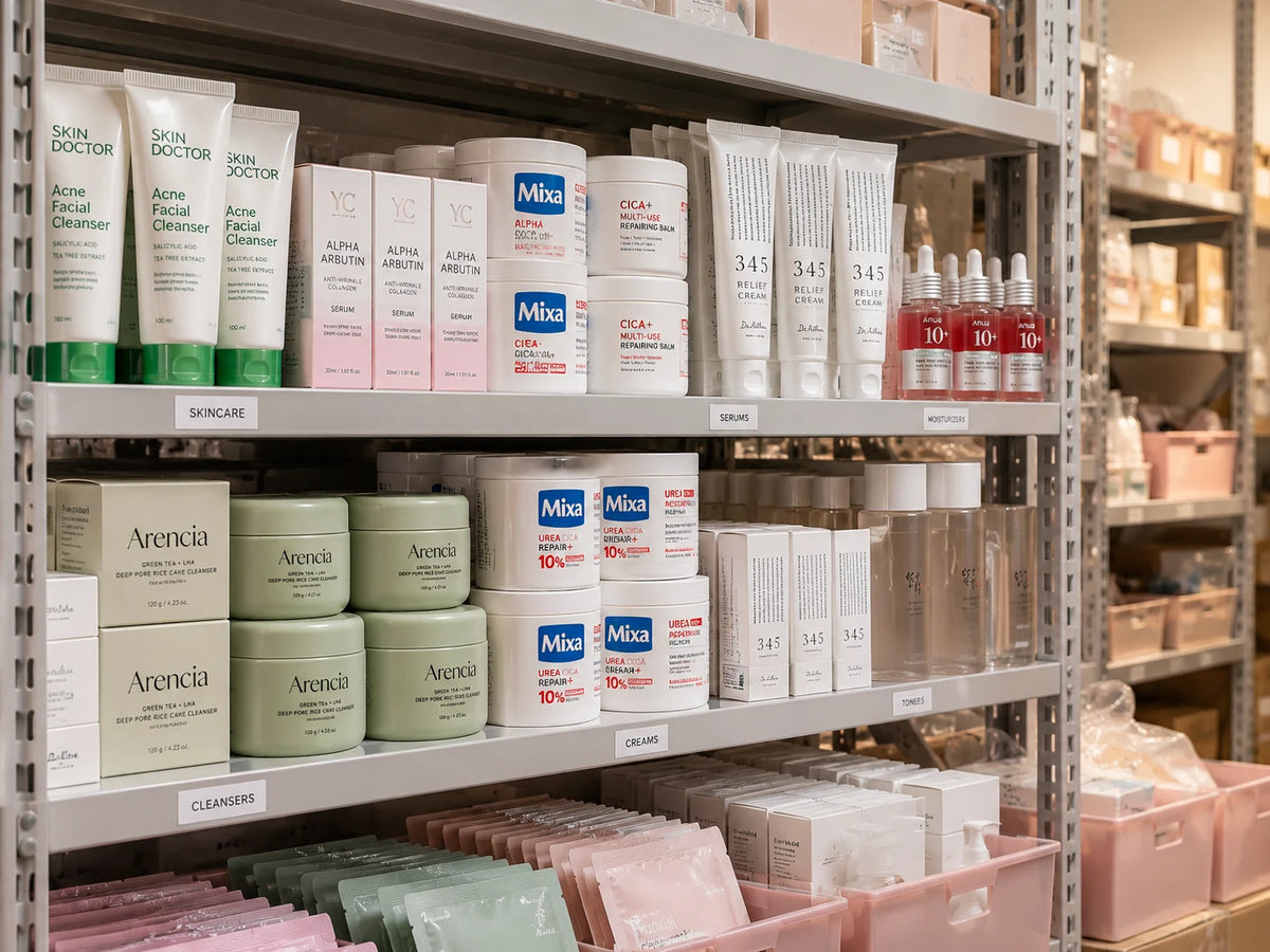 The team, the warehouse, the shelves