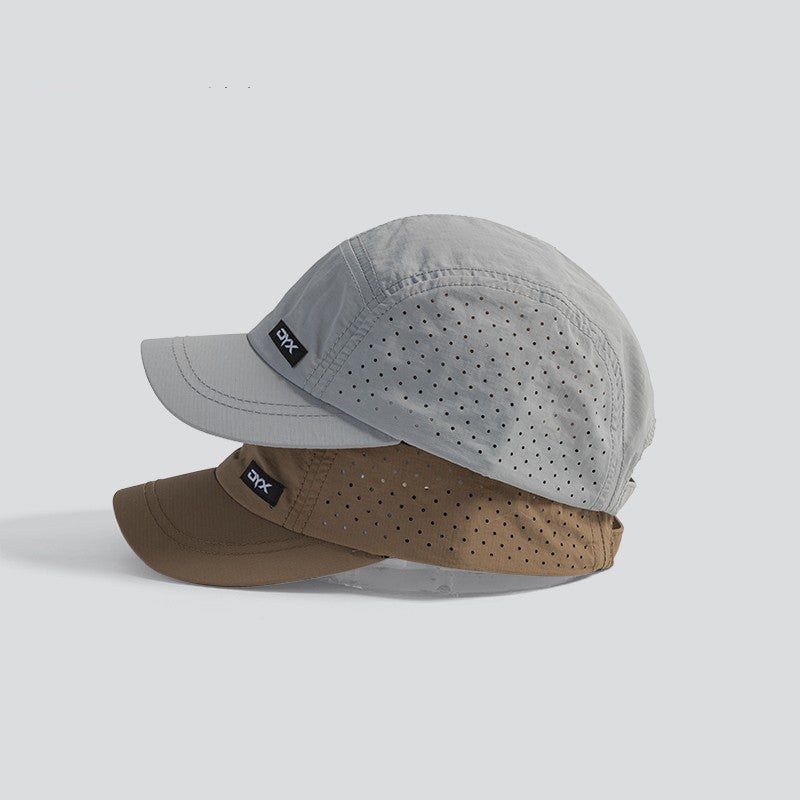 Men’s Summer Quick-Dry Breathable Baseball Cap – Multi-Hole Ventilation, Adjustable Soft Top, Stylish and Simple Design for Outdoor Sun Protection and Hiking