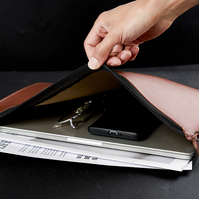 Waterproof Leather Organizer for Contracts and Documents