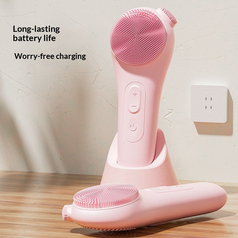 Electric Facial Cleansing Device with Pore-Cleansing, Warm Compress, and Vibrating Technology for Deep Skin Care