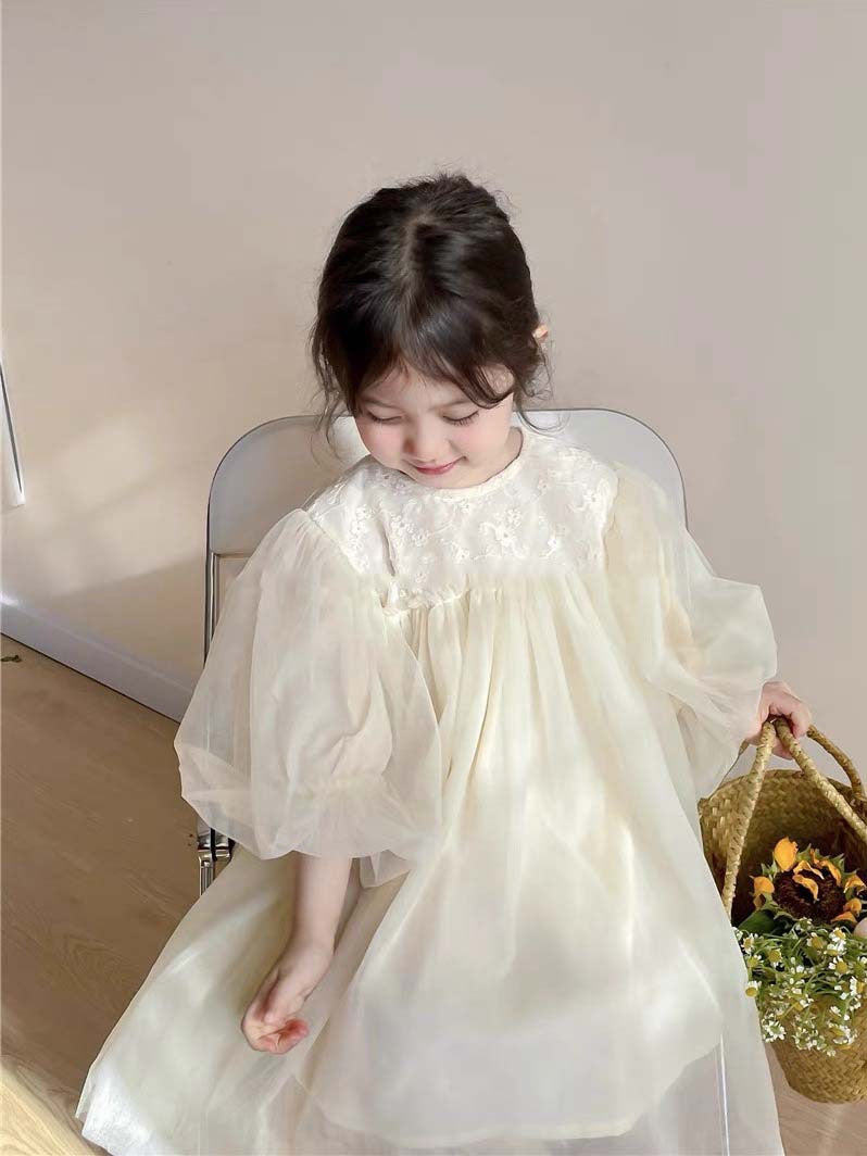Girls Solid Color Tulle Skirt