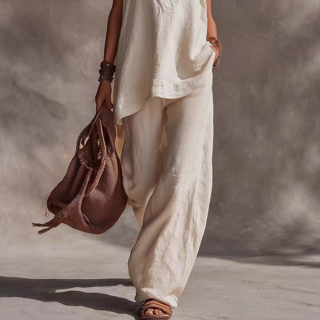 Casual Solid-Color Comfortable Vest with Side Pockets – Lightweight, Everyday Wear