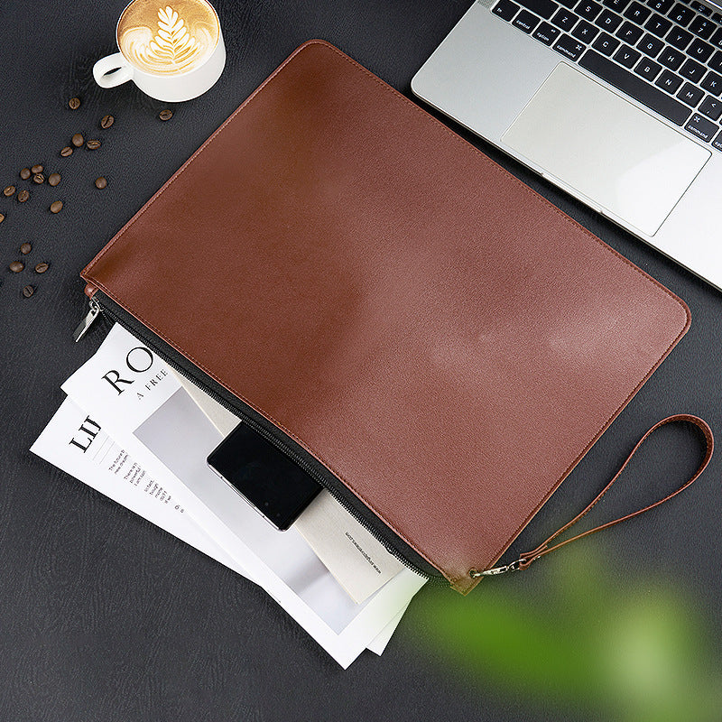 Waterproof Leather Organizer for Contracts and Documents