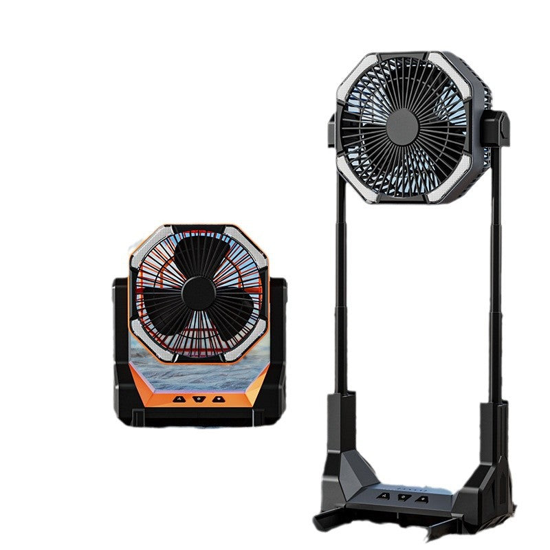 Portable Camping Fan With LED Light