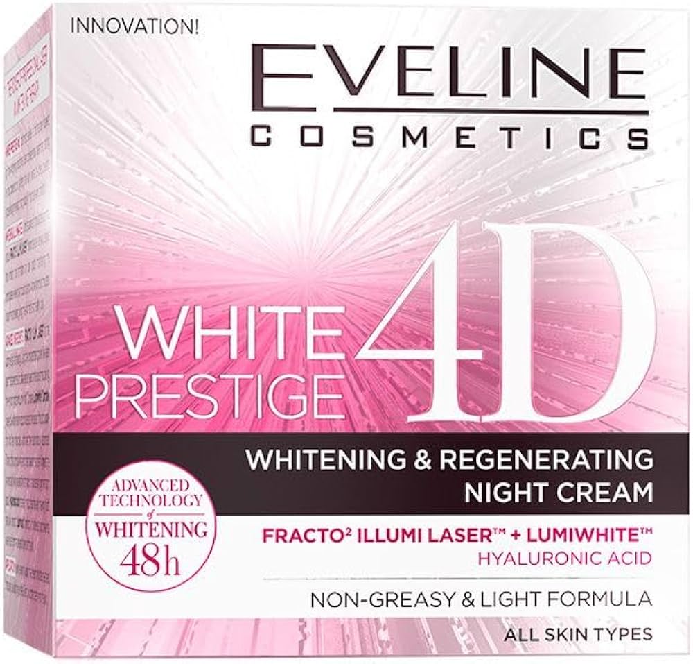 White Prestige 4D – Whitening &amp; Regenerating Night Cream by Eveline Cosmetics