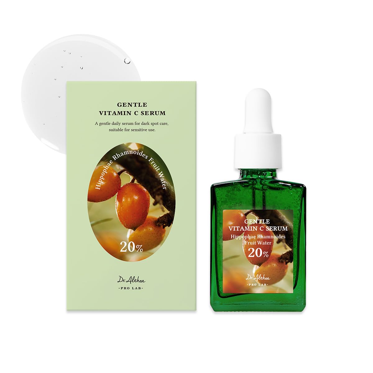 Gentle Vitamin C Serum (20%) – Hippophae Rhamnoides Fruit Water by Dr. Althea