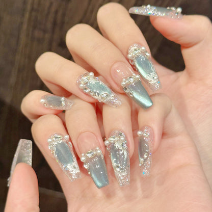 Light Blue Nails