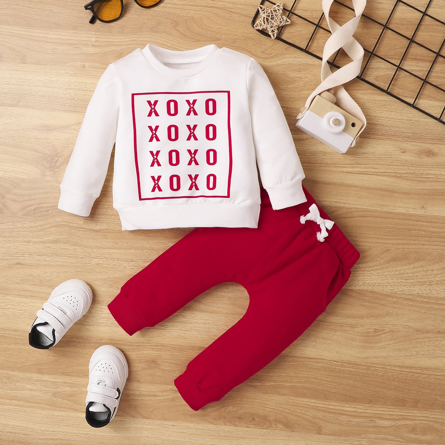 Kids Letter Print Sweater &amp; Pants Set