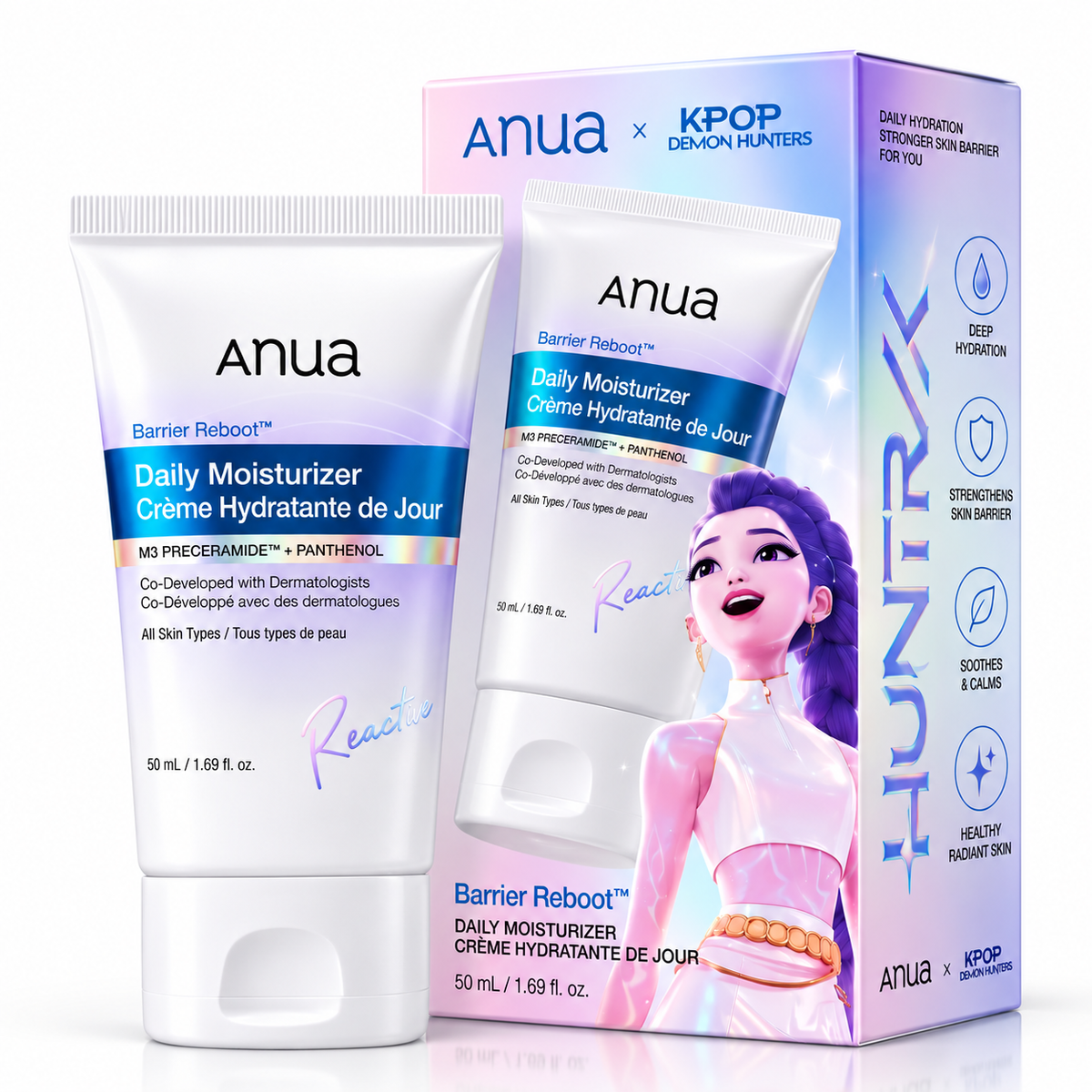 Anua Barrier Reboot Daily Moisturizer – KPop Demon Hunters Edition 50ml