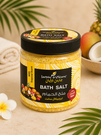 أملاح الاستحمام الاستوائية من جاردن دي أوليان - أملاح استحمام طبيعية برائحة استوائية