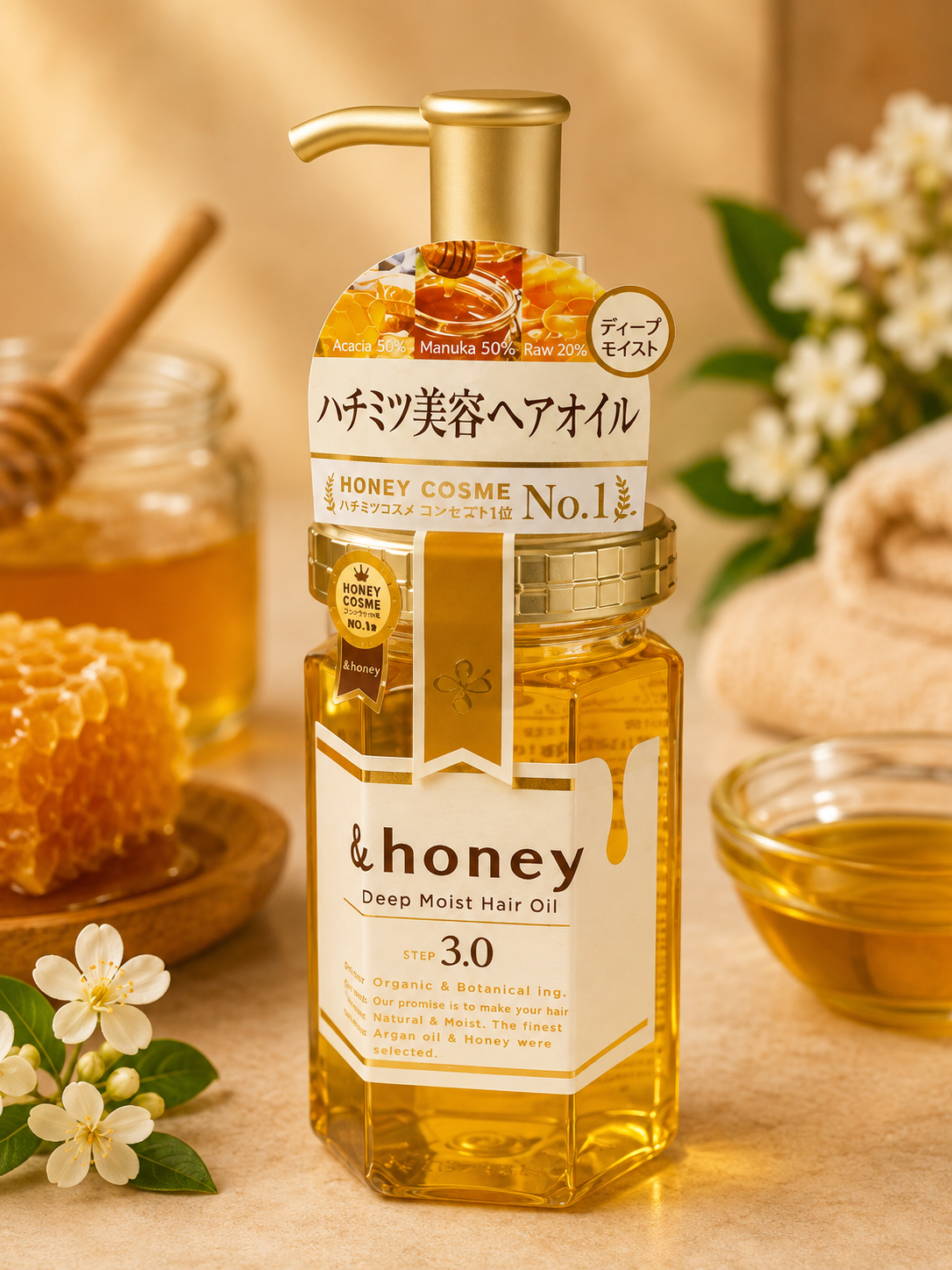 &amp;honey Deep Moist Hair Oil 3.0 – Moisturizing Honey Hair Oil