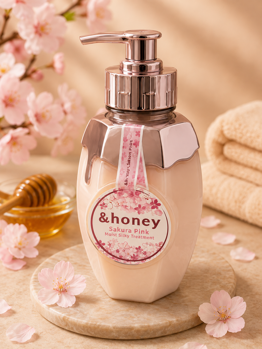 &amp;honey Sakura Pink Moist Silky Treatment