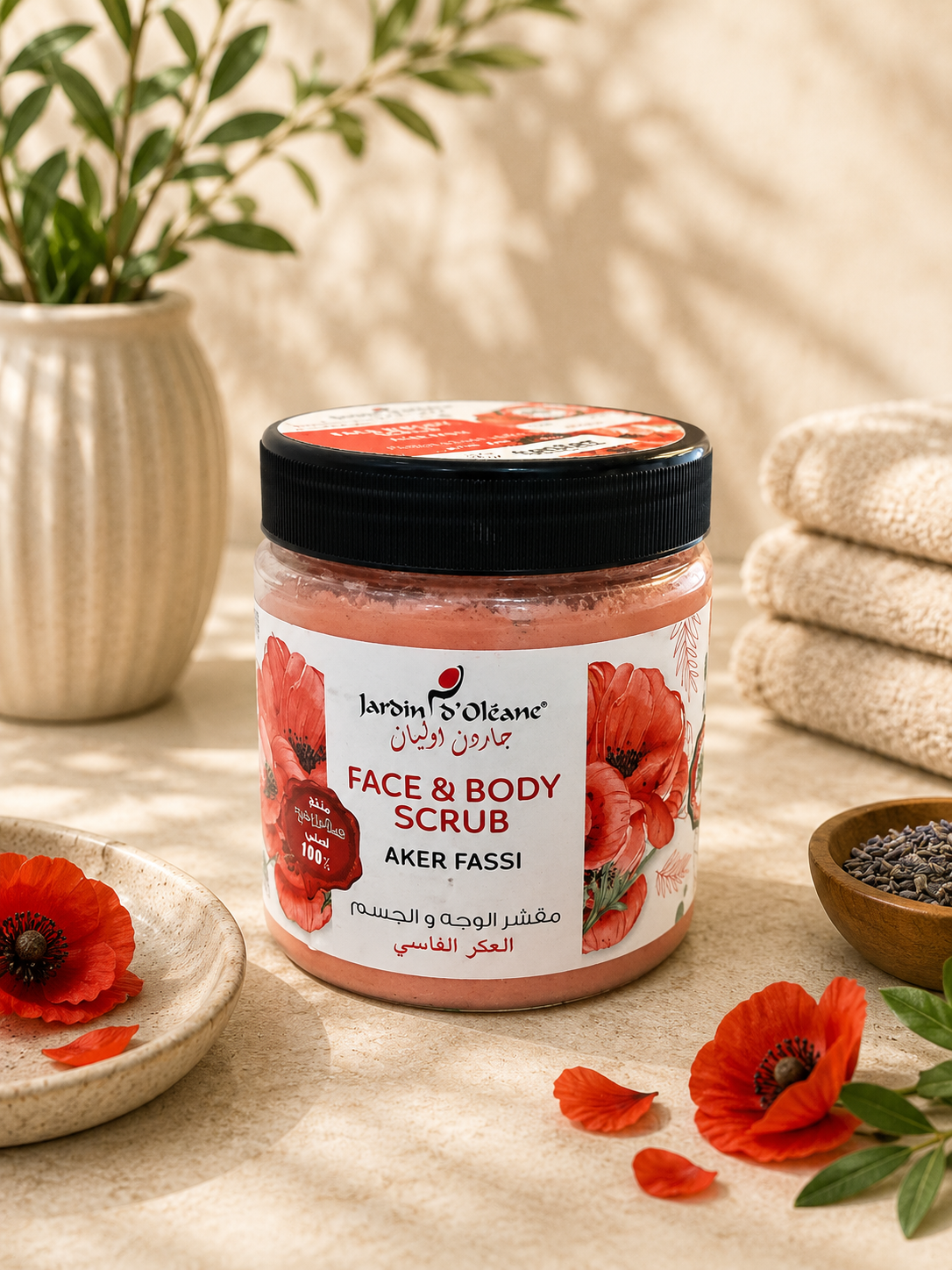 Jardin D’Oléane Face &amp; Body Scrub  Aker Fassi