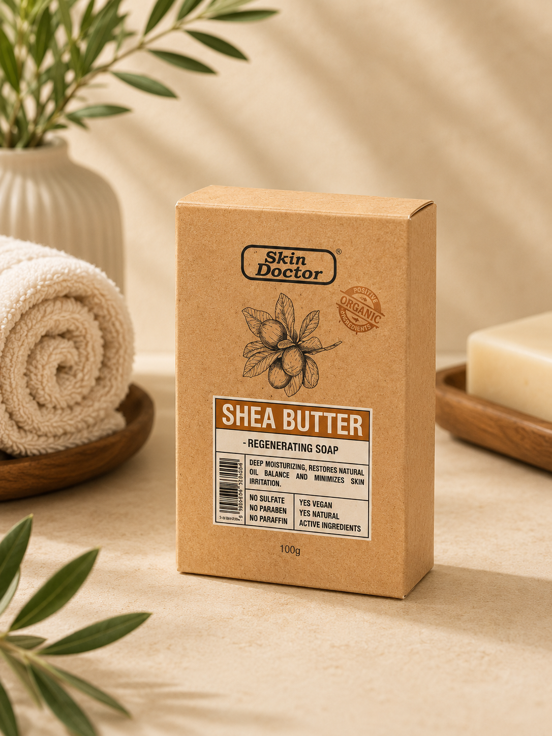 Skin Doctor Shea Butter Regenerating Soap – Deep Moisturizing Soap for Soft &amp; Healthy Skin