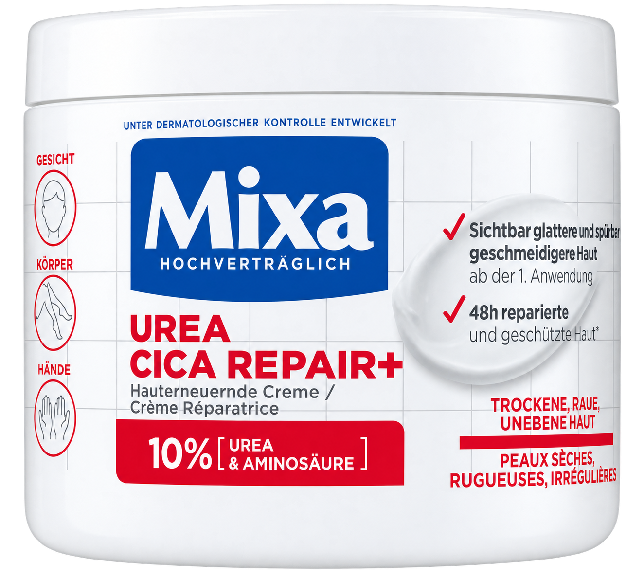 Mixa Urea Cica Repair+ Cream – 10% Urea – 400 ml