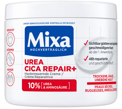 Mixa Urea Cica Repair+ Cream – 10% Urea – 400 ml