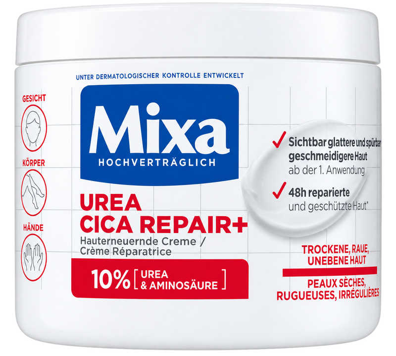 Mixa Urea Cica Repair+ Cream – 10% Urea – 400 ml