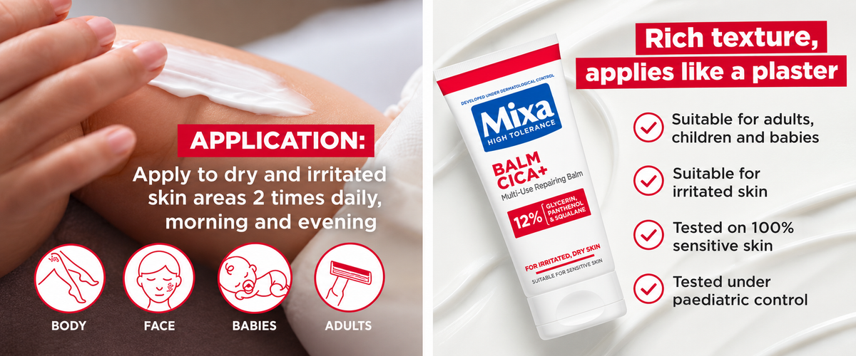 Mixa Balm Cica+ Multi-Use Repairing Balm