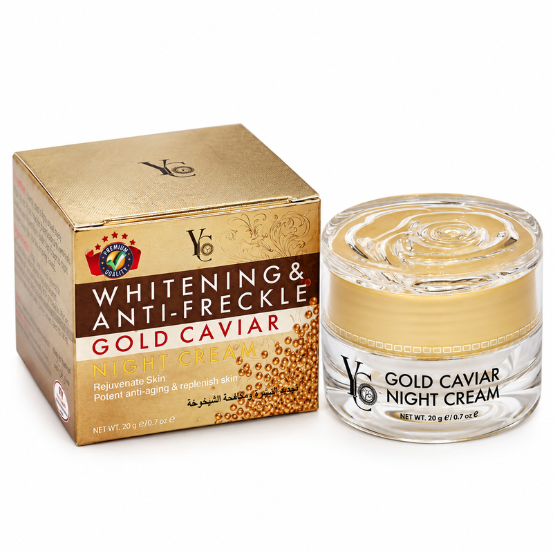 YC Whitening & Anti-Freckle Gold Caviar Night Cream, 20g