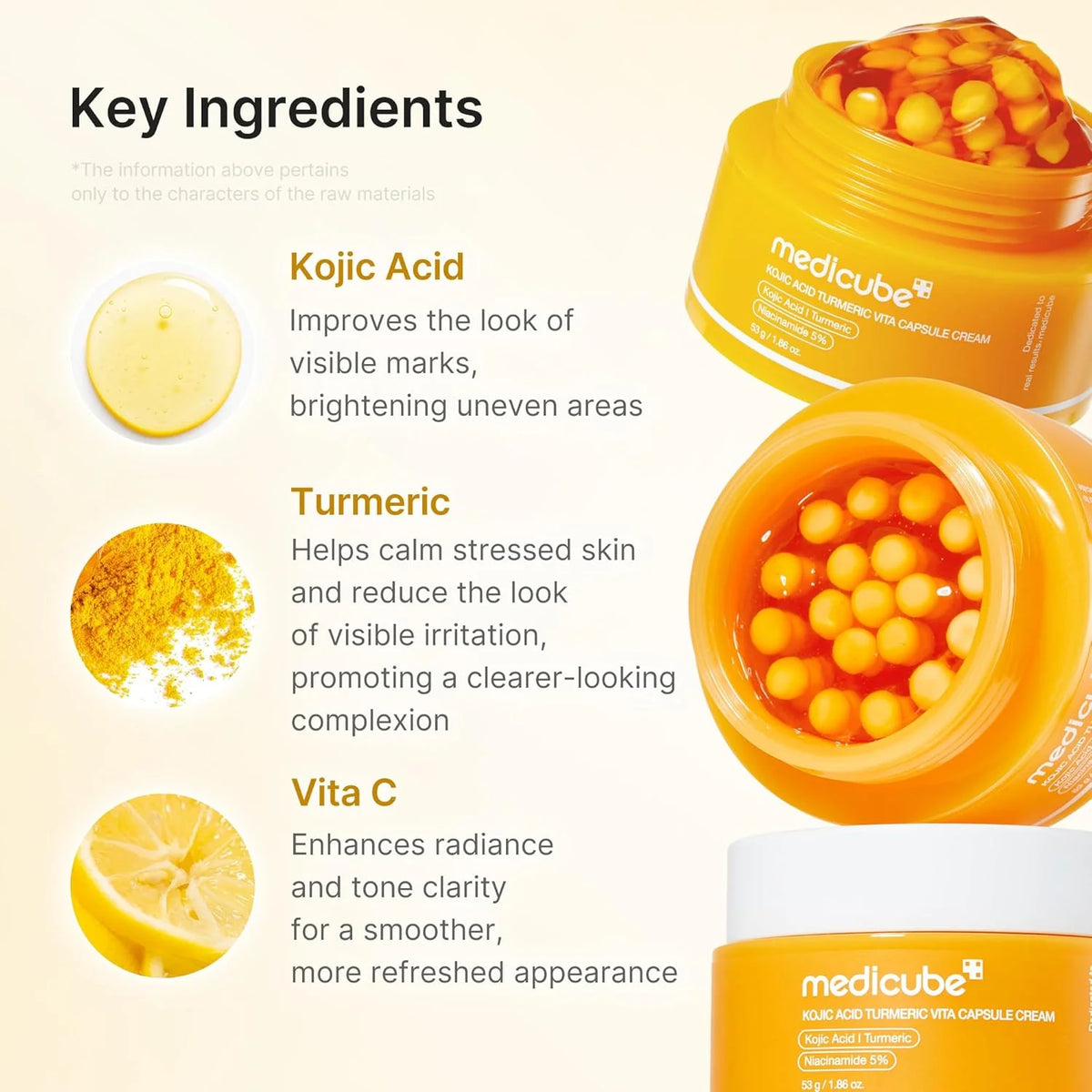 Medicube Kojic Acid Turmeric Vita Capsule Cream – 53g