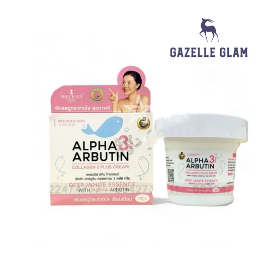 Alpha Arbutin Collagen 3 Plus Cream (Deep White Essence) by Precious Skin Thailand