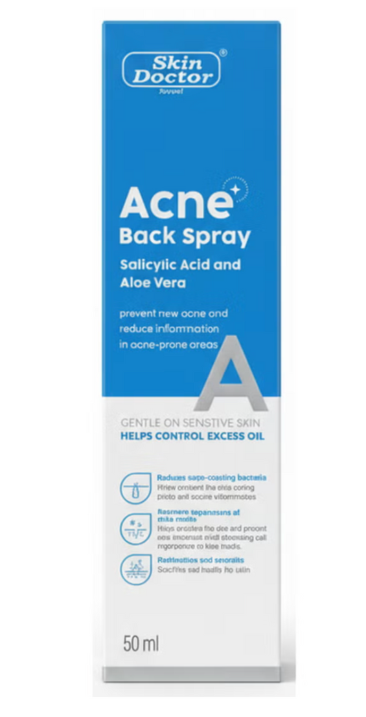 Acne Back Spray – Salicylic Acid & Aloe Vera by Skin Doctor
