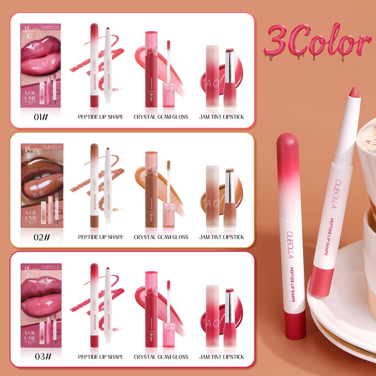 Makeup Set Eyeliner Plumper Lip Gloss