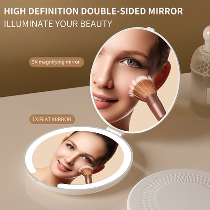 Rechargeable Travel Mini Mirror Portable