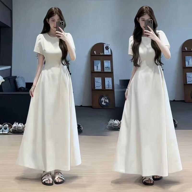 New French-Style Tea-Length Dress for Women