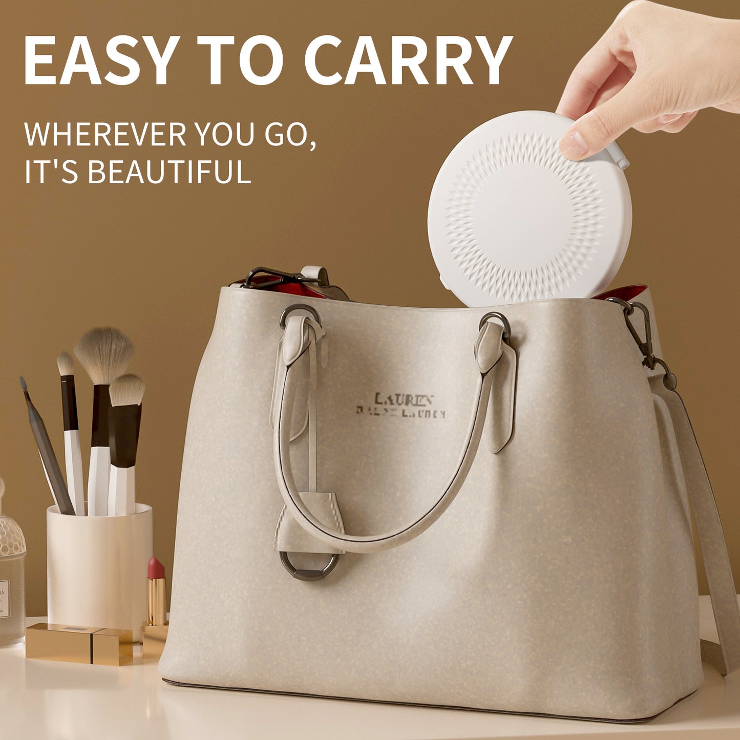 Rechargeable Travel Mini Mirror Portable