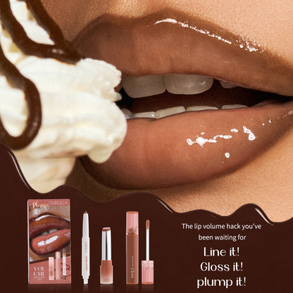 Makeup Set Eyeliner Plumper Lip Gloss