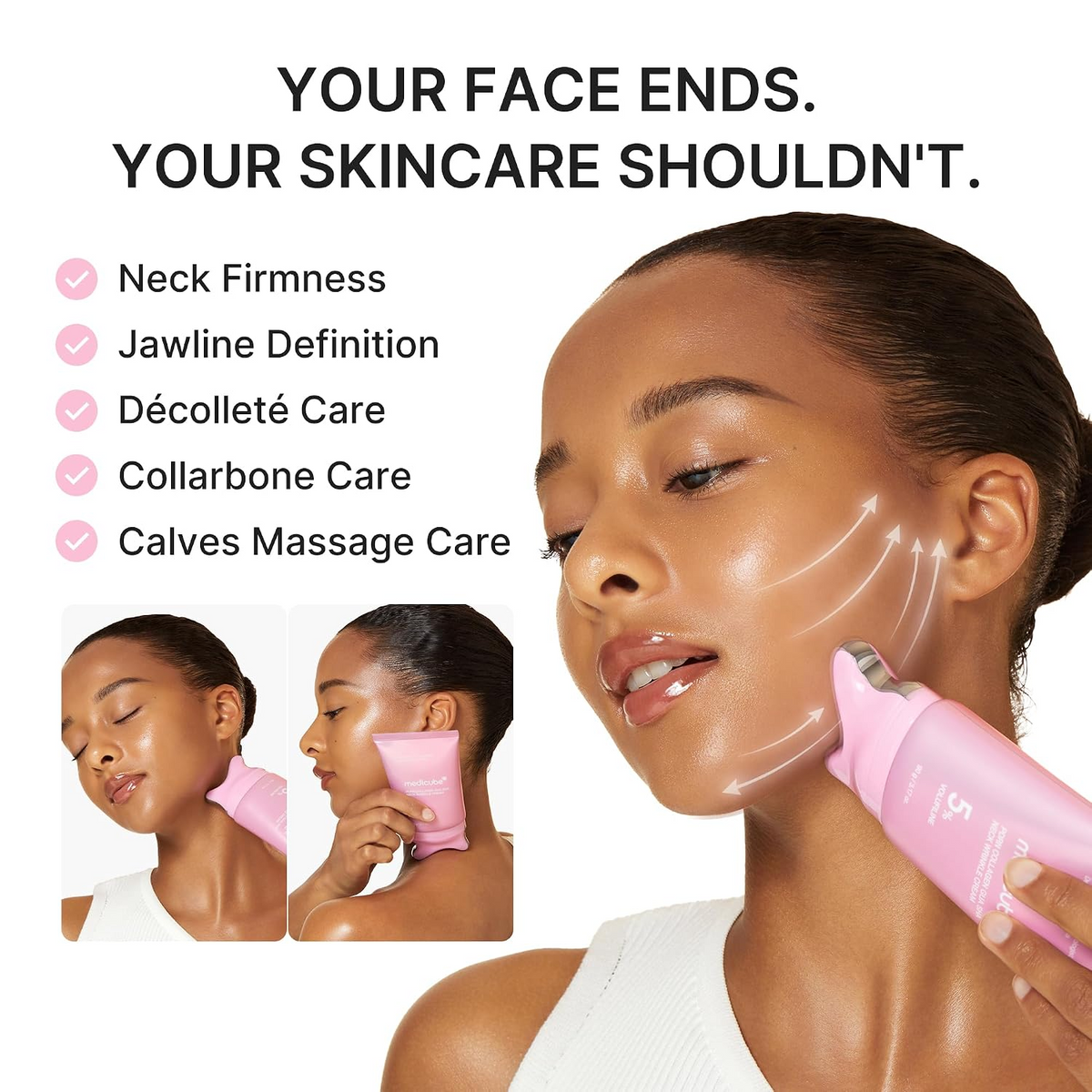 Medicube PDRN Collagen Gua Sha Neck Wrinkle Cream – 90g